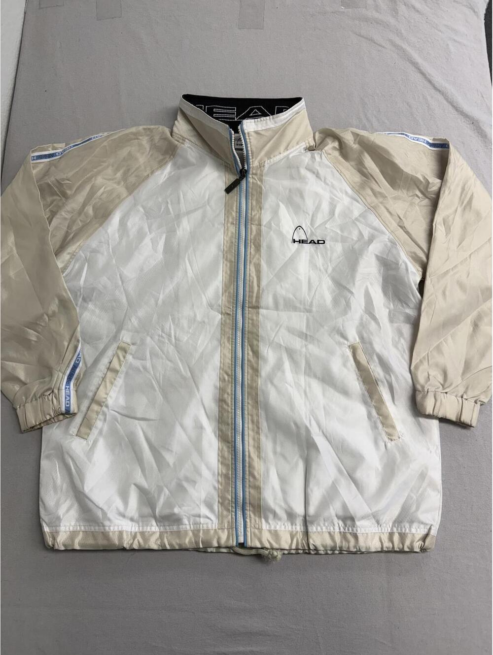 Vintage Head Tennis Zip-Up Windbreaker with Hood - M